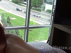 Big Butt Cuckold Wife Enjoys BBC in Window